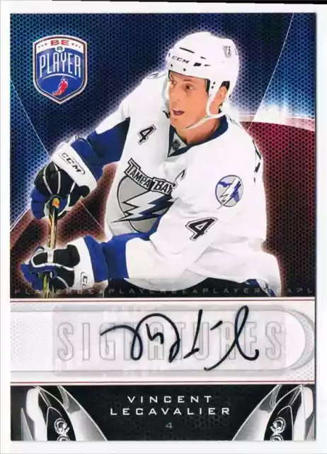 2009-10 Be A Player Signatures Vincent Lecavalier Auto Tampa Bay Lightning #S-Vl