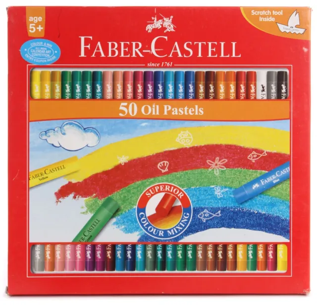 50 x Faber-Castell Oil Pastels Set Oil Pastel Crayons