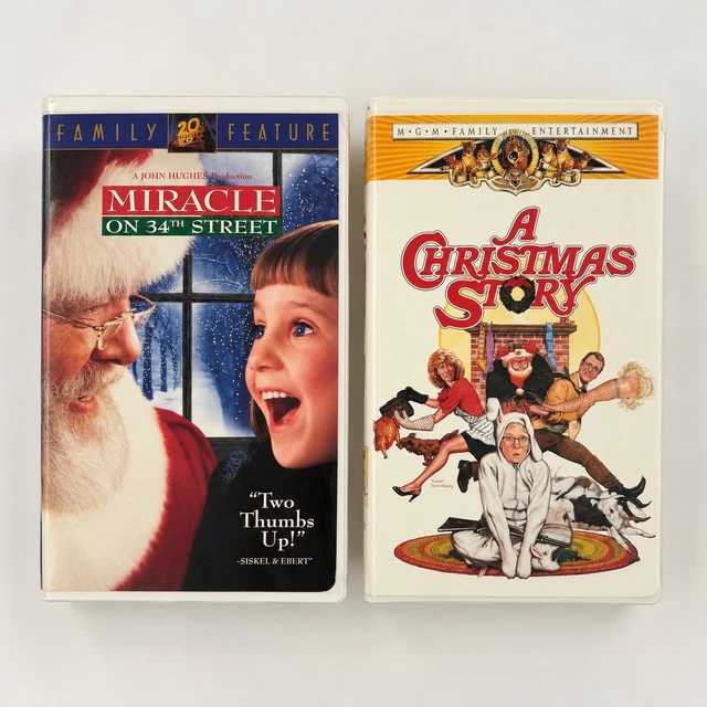 MGM/FOX VINTAGE 90S Christmas VHS Lot Miracle on 34th St A Christmas ...