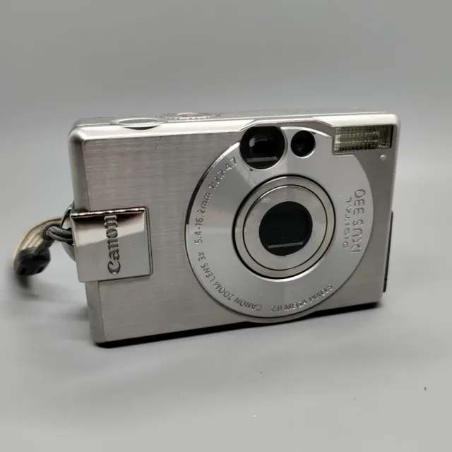 Canon IXUS 330 PowerShot S330 2.0MP Compact Digital Camera Silver Tested