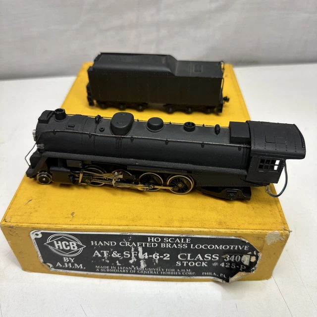 2-8-2 Pacific Steam Locomotive Tender Undecorated HO Scale Heavy Weight Vintage