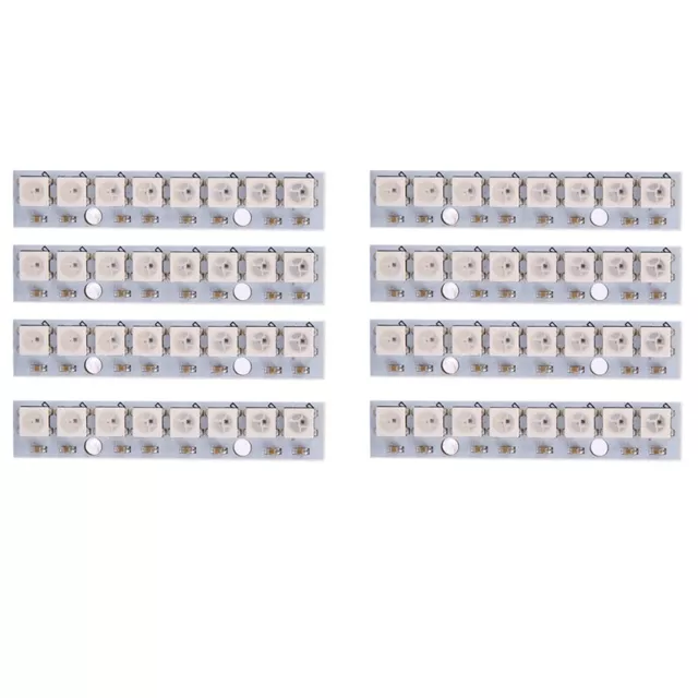 8piezas 8 x WS2812B 5050 RGB Luces LED de Conduccion Tira de Placa Incorpor4095