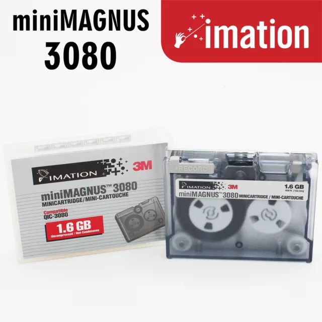 Storage Données Imation 3M Minimagnus 3080 Bande Cartouche 1.6GB QIC-3080-