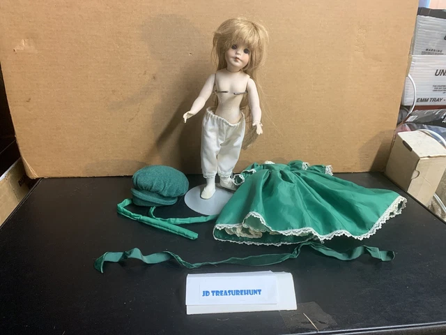 Vintage 1981 Marjorie Spangler Limited Edition 14” Porcelain Doll “Rachel” 🔥🔥 8
