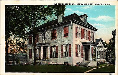 CPA ak old residence of wm. henry harrison vincennes movie star (466074)