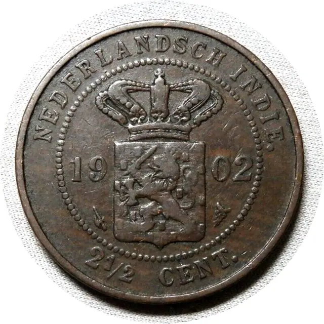 elf Netherlands East Indies 2 1/2 Cents 1902