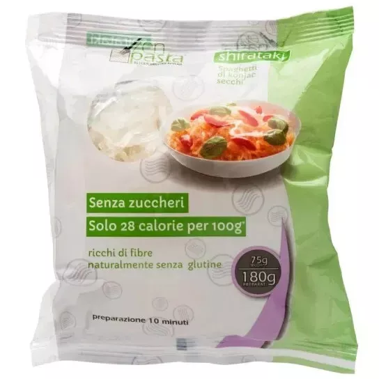 Spaghetti Shirataki Zen pasta di konjac secchi 75 gr no calorie no CARB  OFFERTA