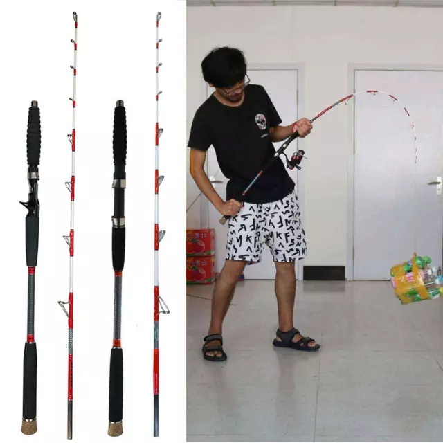 RER SHARK Jigging Fishing Rod 5'6" 20-50LB MH Boat Trolling Spinning Casting Rod