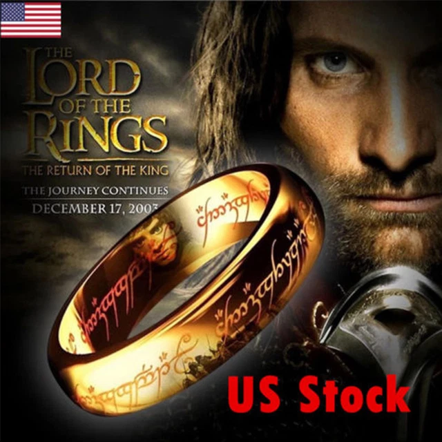 LORD OF THE Rings The One Ring Lotr Stainless Steel Fashion Men's Ring