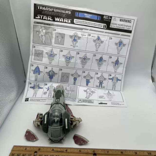 2006 Transformers Star Wars Crossover - Boba Fett / Slave I With Directions
