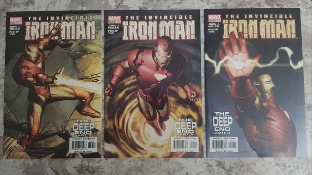 The Invincible Iron Man #424-426 (#426 Numbering Print Error Rare 1st Print NM