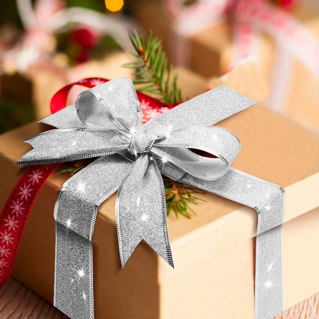 2 rollen von Xmas Party Decor Weihnachten Handwerk Verpackung Band 7