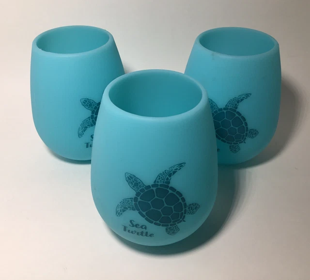 COLD DRINK HOLDERS Sea Turtles Cozy’s Koozie Can Bottle, Set Of Three