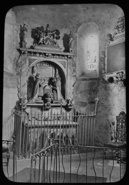 EAST HAM OLD PARISH CHURCH INT NO2 LONDON DATED 1895 PHOTO Magic Lantern Slide