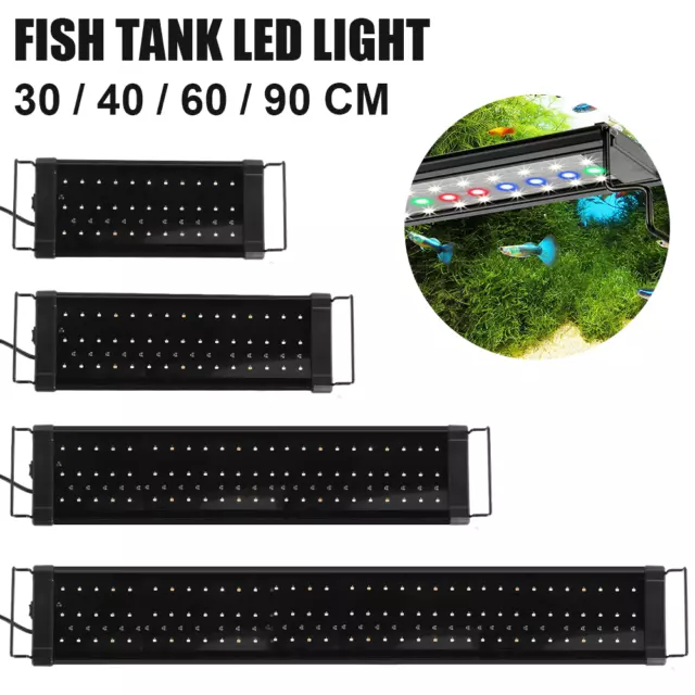 Aquarium Fish Tank LED Light 30-110CM Over-Head Full Spectrum Plant Lighting lam