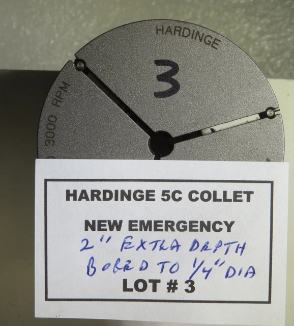 New Hardinge 5C Emergency 2" Extra  Depth Step Chuck - Lot # 3
