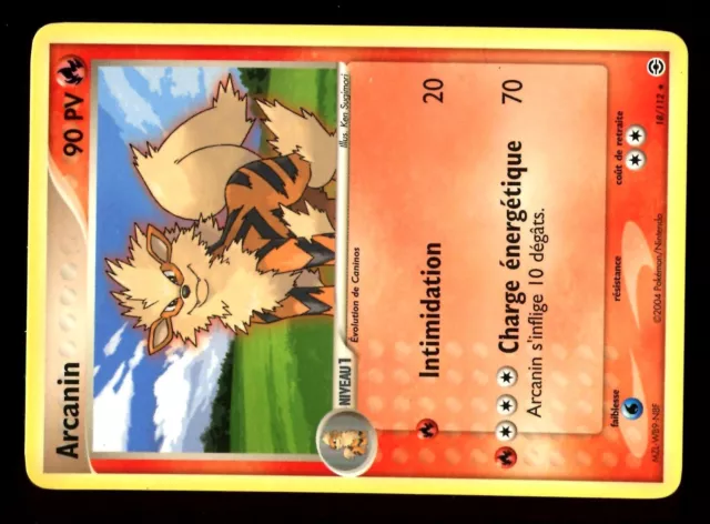 Pokemon Rf & Vf Rare N°  18/112 Arcanin