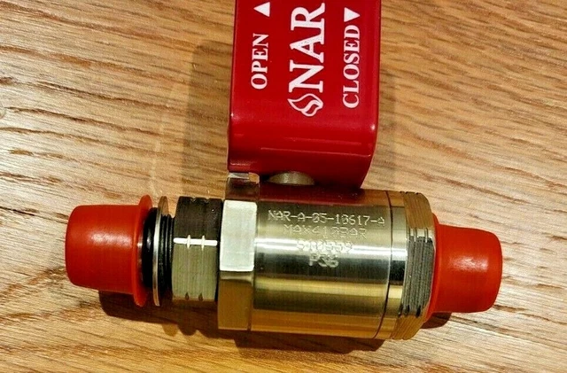 New Osasis 1/4 Turn Ball Valve Cng 9/16-18 Orb (3/8) Oring Seal 410 Bar 6000 Psi