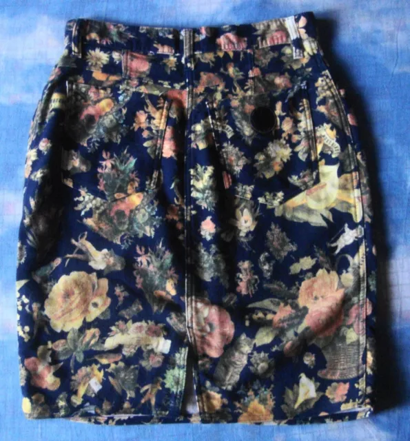 SKIRT gonna vintage 80's woman MOSCHINO jeans  made Italy TG.46-M circa  RARE