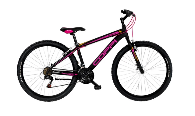 Vélo VTT 26 Pouces – 18 Vitesses – Noir Et Fuchsia – Fille / Femme – Frejus / Girardengo – Neuf