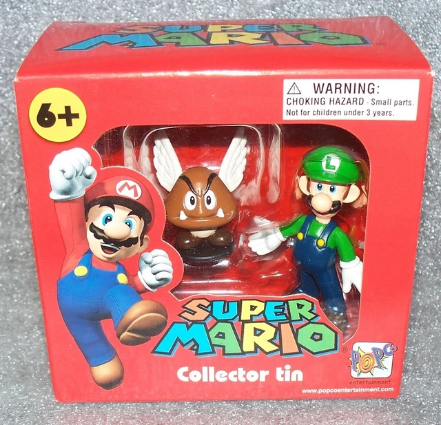 SUPER MARIO Collector Tin     LUIGI & PARAGOOMBA      NEW