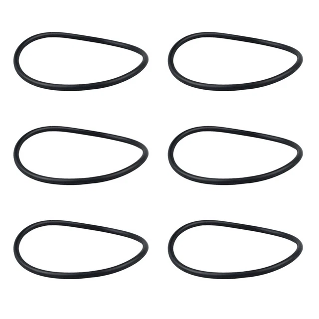 6 pezzi 110 mm x 5 mm nero, flessibile anello di tenuta O in gomma D3U6