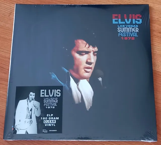 ELVIS PRESLEY Las Vegas Summer Festival 1972 DOUBLE LP 180g CLEAR VINYL 2023