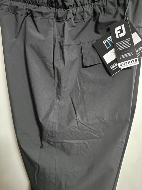 NWTS-2024- FOOTJOY HYDROLITE pants waterproof rain gear Black XXL $159. ...