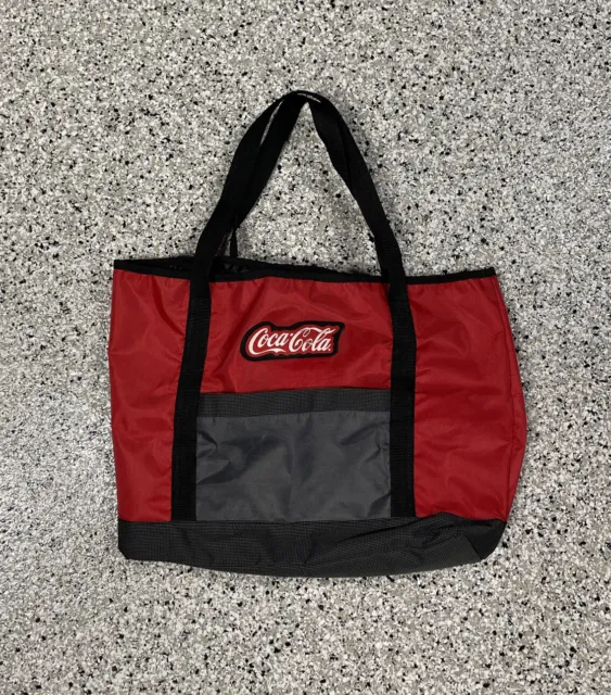 Coca-cola 17”x14” Tote Shoulder Bag Unisex Red and black Straps