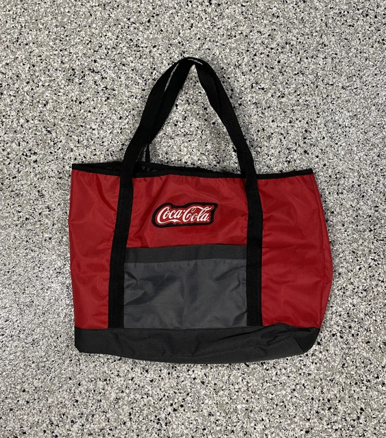 Coca-cola 17”x14” Tote Shoulder Bag Unisex Red and black Straps
