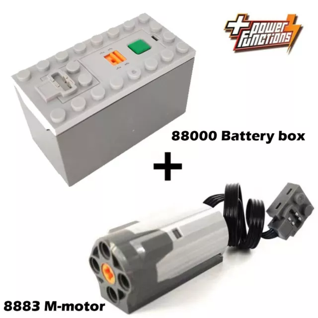 Power Functions 88000 Battery Box 8883 M-motor Electric Train For LEGO Block Toy