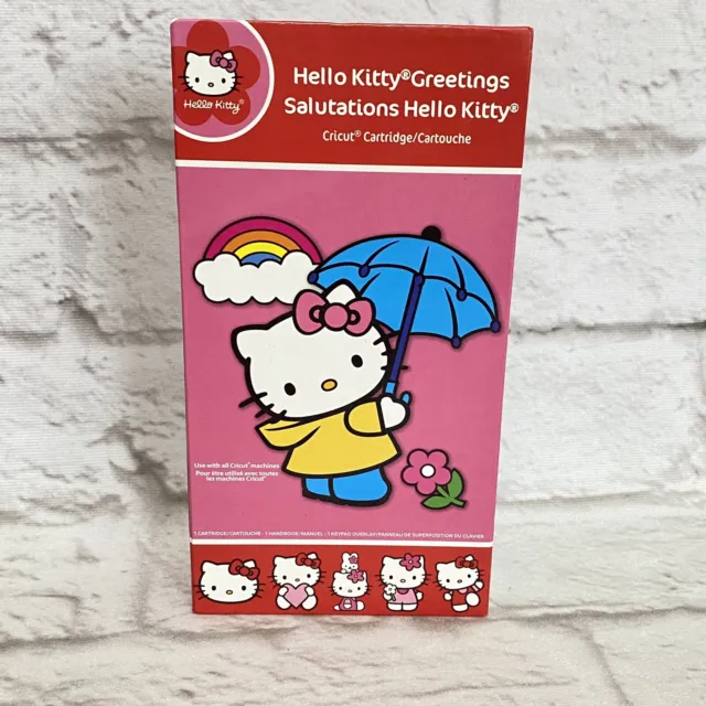 Cartucho troquelado Cricut Hello Kitty Greetings manualidades álbum de recortes