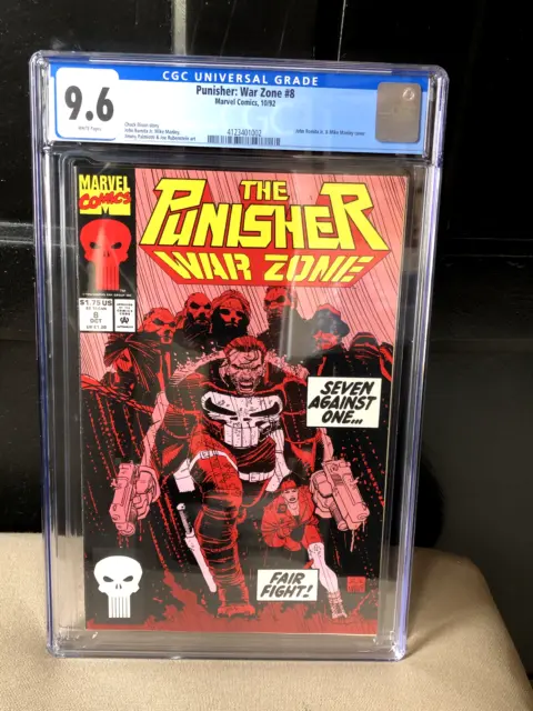 Punisher War Zone #8 CGC 9.6 Marvel 1992 White Pages