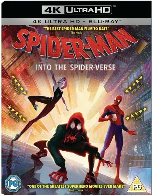 Spider-Man Into The Spider-Verse - 4K Blu Ray - New / Sealed