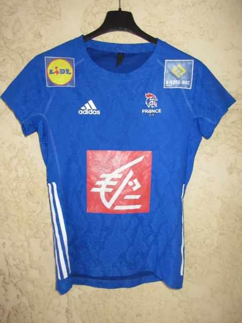 Maillot handball équipe de FRANCE féminine ADIDAS home shirt F 32 34 XS