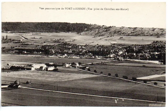 PORT A BINSON - Marne - CPA 51 - vue panoramique