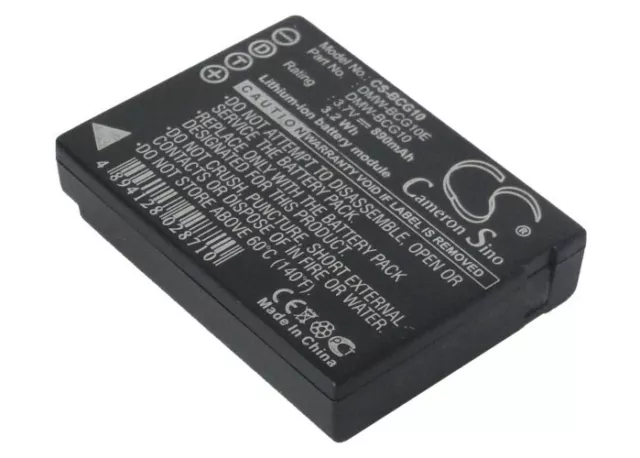 Li-ion Battery for Panasonic Lumix DMC-TZ65 Lumix DMC-TZ6A Lumix DMC-TZ6EG-K