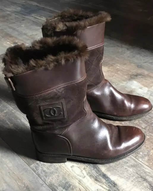 Chanel Bottines Bottes Low Boots Chaussures