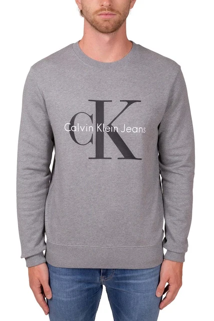 CALVIN KLEIN JEANS - Felpa uomo girocollo con logo