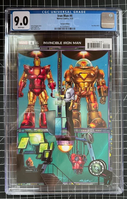 Marvel Invincible Iron Man #4 Bob Layton Connecting Variant Cgc 9.0 In Hand 2023