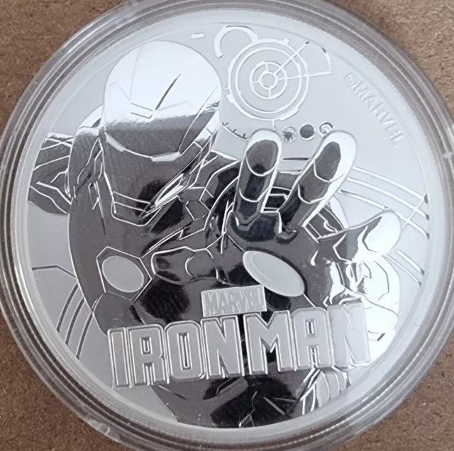2018 Tuvalu 1 oz Iron Man Marvel silver 1oz fine silver 9999 BU bullion coin