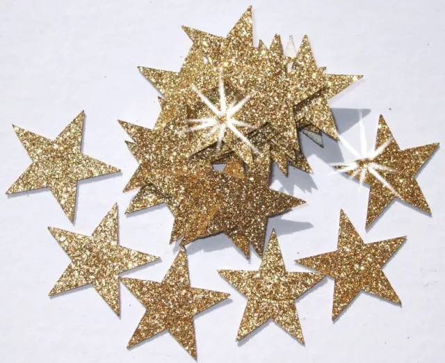 Iron on Stars Glitter 25mm Patch Halloween Costume Christmas Decoration applique