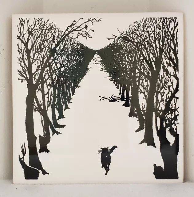 Metropolitan Museum of Art 1994 Vintage Kipling Illustration Cat Art Tile Trivet