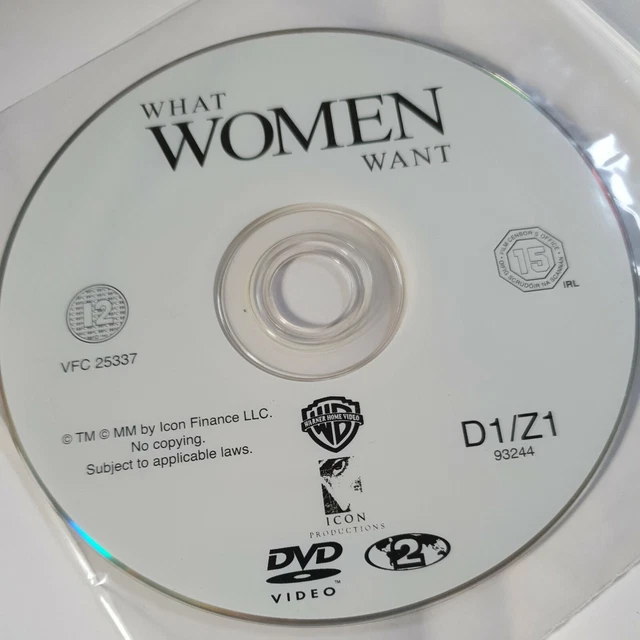 What Women Want (2000) DVD Mel Gibson Helen Hunt Movie Film CD Disc Only