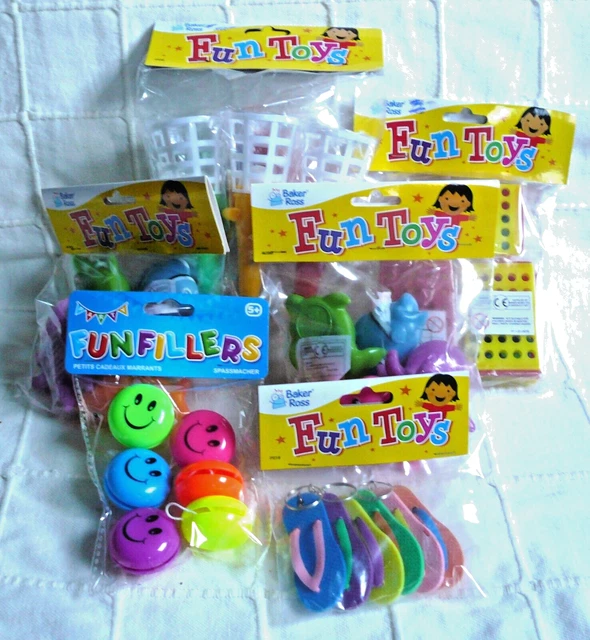 Lot of 6 x NEW Packs Baker Ross Toys Yo-Yo's Pop 'n' Catch etc 34 Pieces