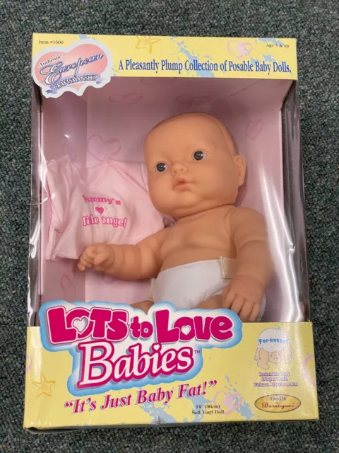 Vintage 1998 Berenguer LOTS TO LOVE BABIES Fat Doll New For Keeps JC Toys #1600