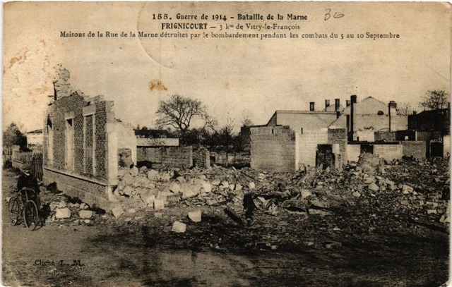CPA FRIGNICOURT Maisons de la Rue de la MARNE (491083)