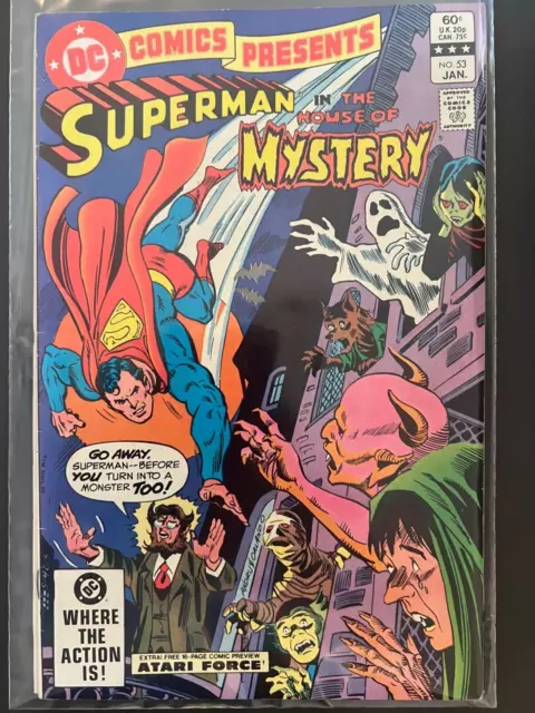 DC Comics Presents #53 Superman in The House of Mystery +  Atari Force preview