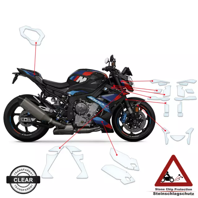 Lackschutzfolie passend für BMW M 1000 R 2023-2024 klar