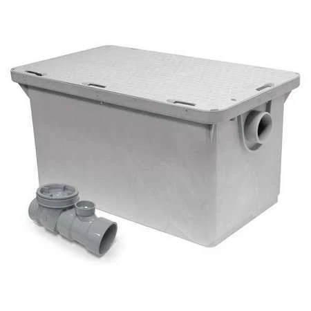 Endura 3925Xta03 3" Pipe Dia., Pp Thermoplastic, Interceptor, Grease Interceptor